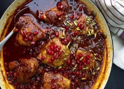 طرز تهیه مرغ با سس انار طرز تهیه مرغ با سس انار
